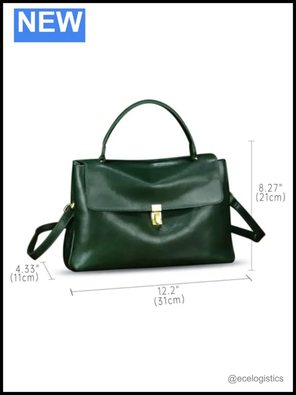 Genuine Leather Satchel Purse Crossbody Shoulder Bag